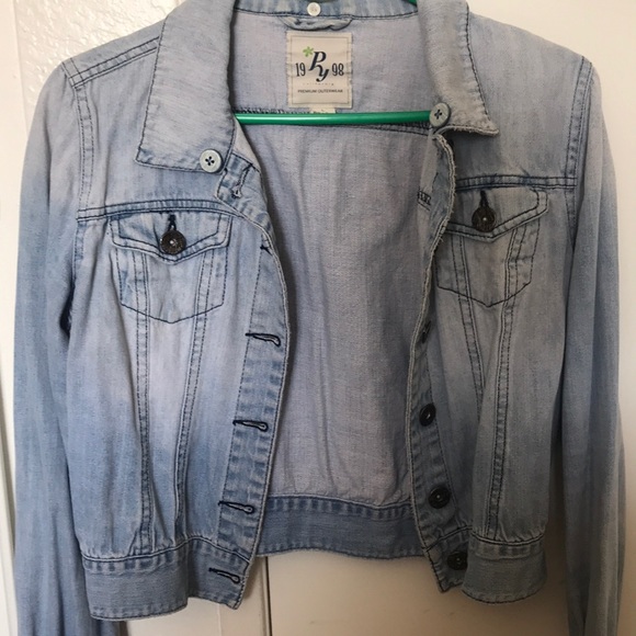 Papaya Jackets & Blazers - Jean jacket with optional hood(white)